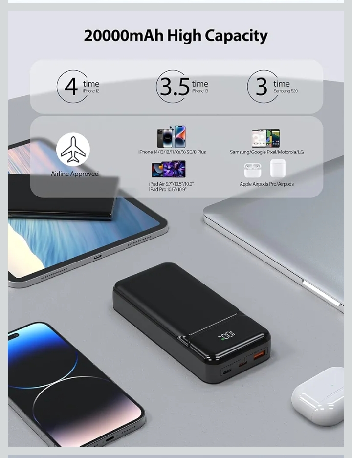 Power bank 20000mah