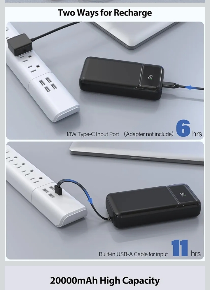 Power bank 20000mah