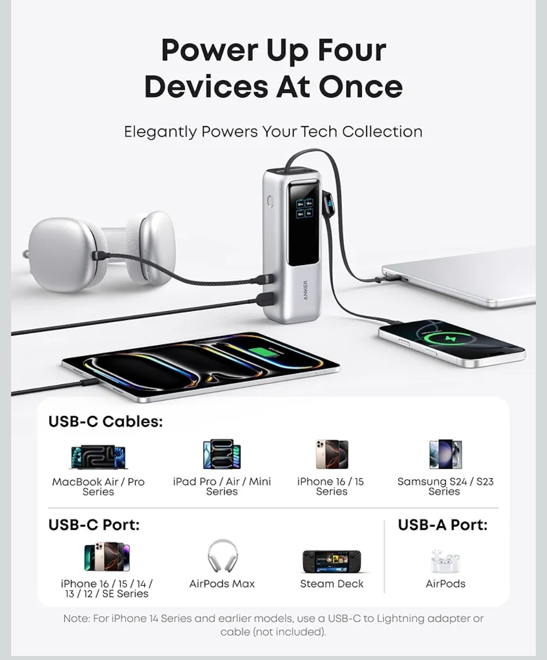 Anker power bank 25,000 mAh