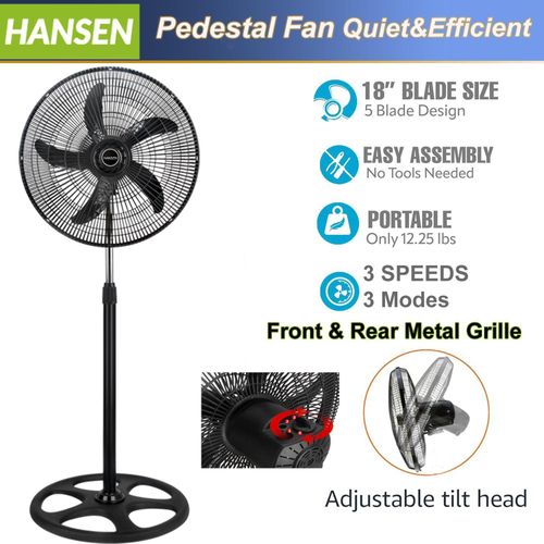 HANSEN 18-Inch Industrial Level Standing Fan