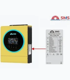 Sunmate SMS 6.5KVA (6.5KW) 48V Pure Sine Wave Hybrid Solar Inverter – Advanced MPPT Charge Controller & Dual-Load Output for Home & Office Backup Power