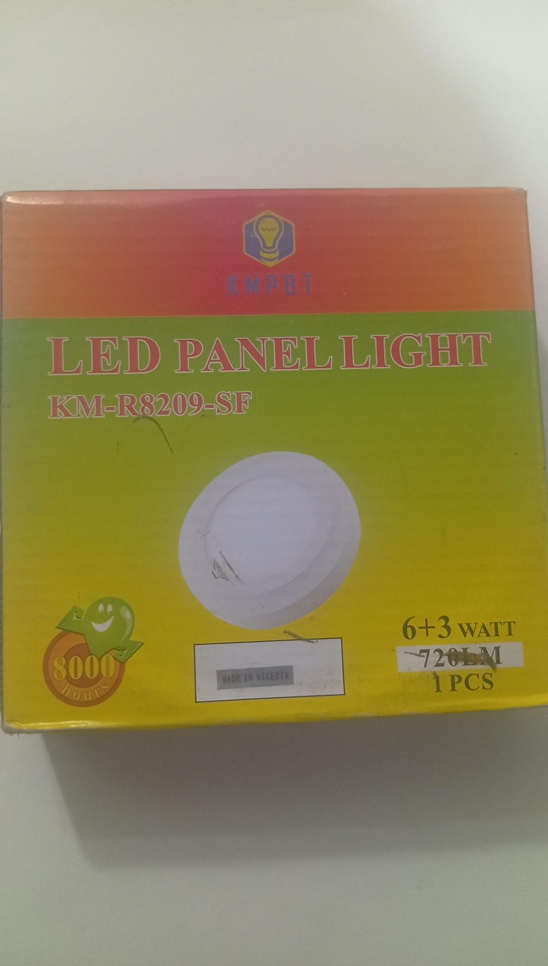 KMPBT Dual-Color LED Panel Light (6+3 Watt)