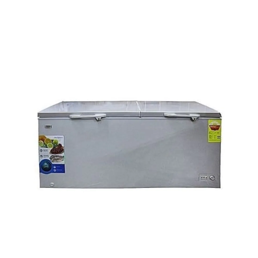 Hisense 520L Double Door Chest Freezer (FC68DD) – Silver