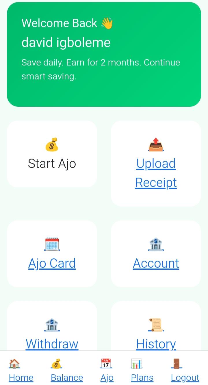 Ajopay Digital Cooperative Savings Platform