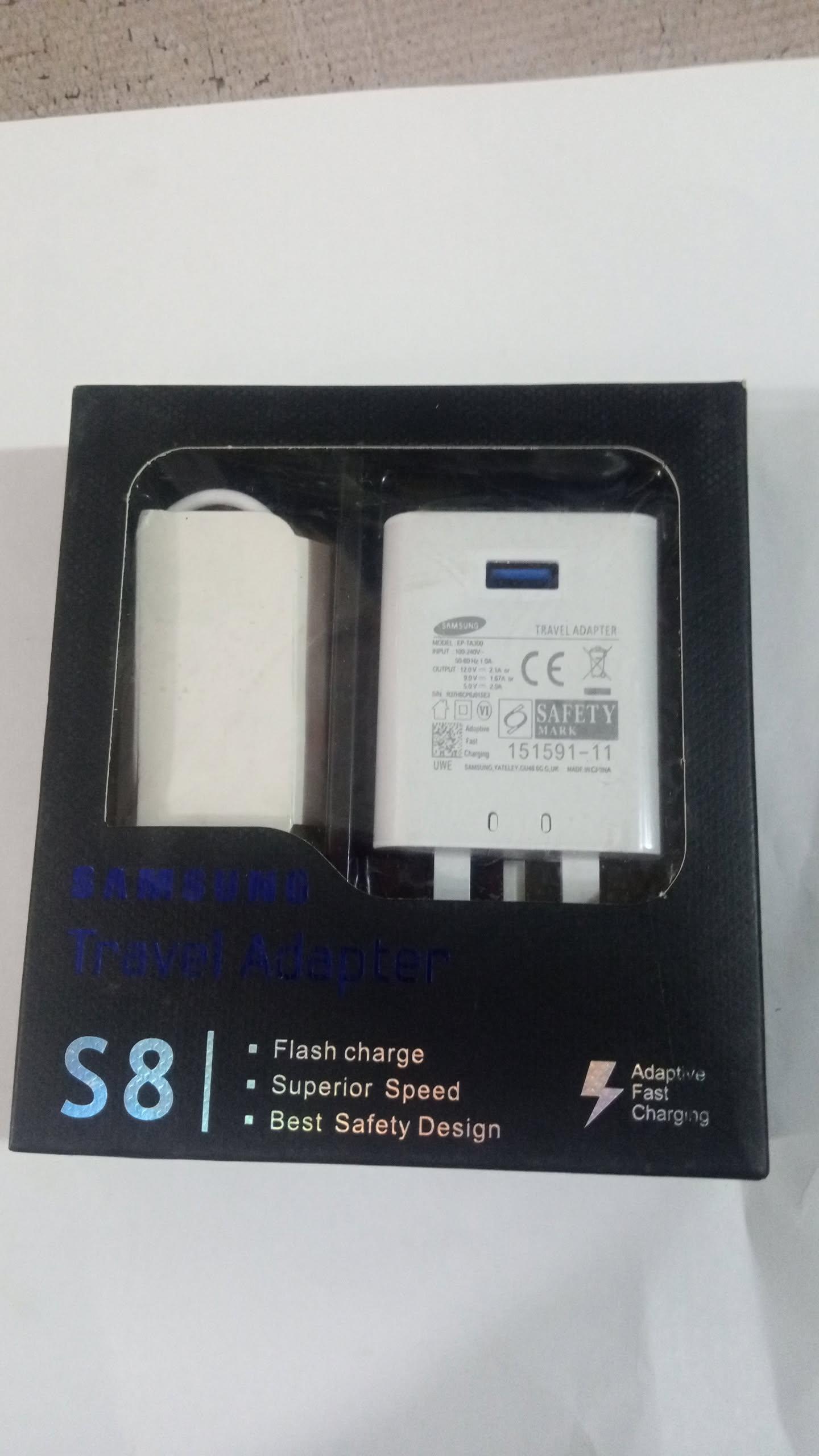 Samsung S8 Adaptive Fast Charging Travel Adapter Reliable, High-Speed Power Delivery Built for Global Devices.