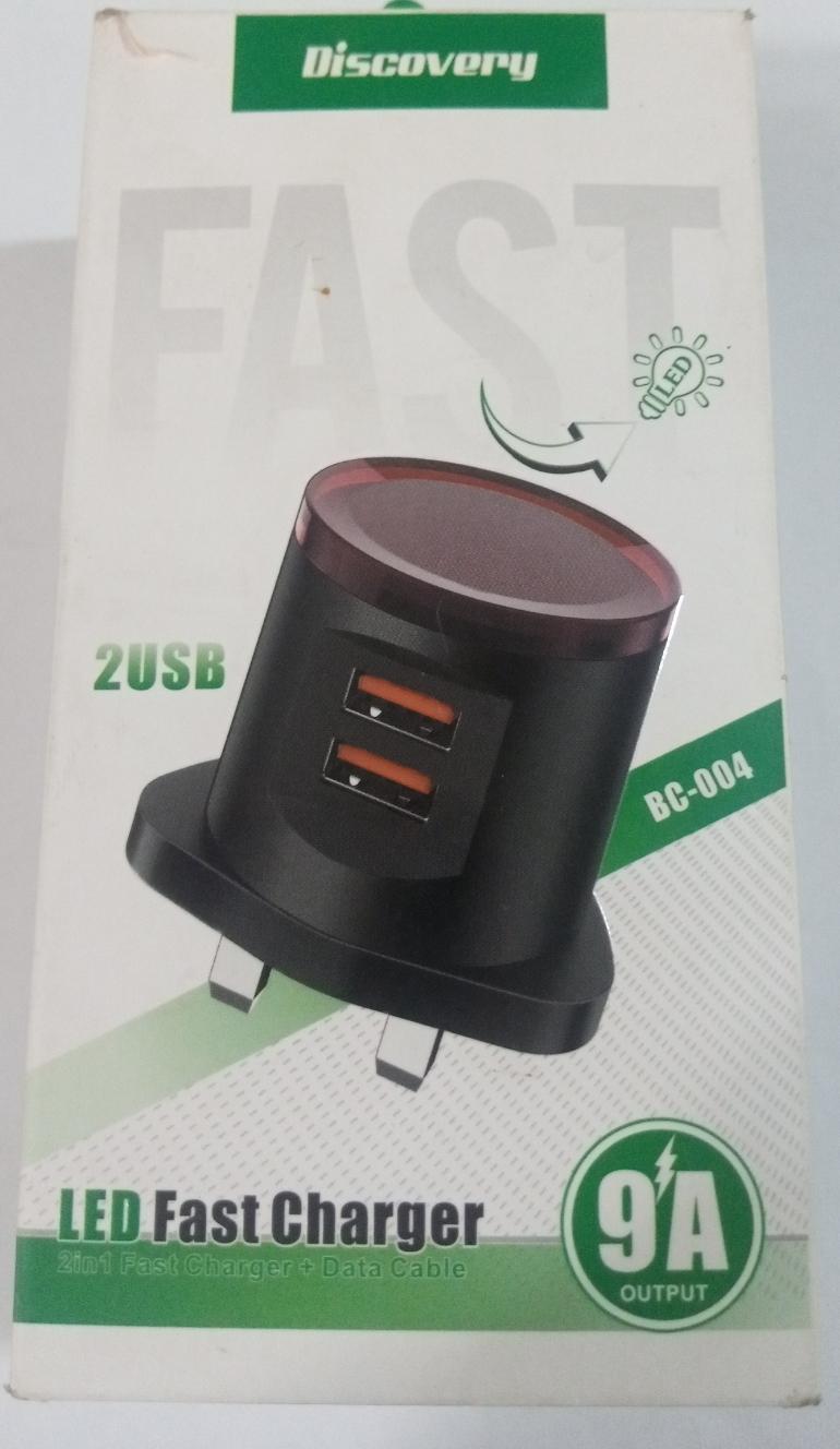 Discovery BC-004 Dual USB LED 9A Fast Charger