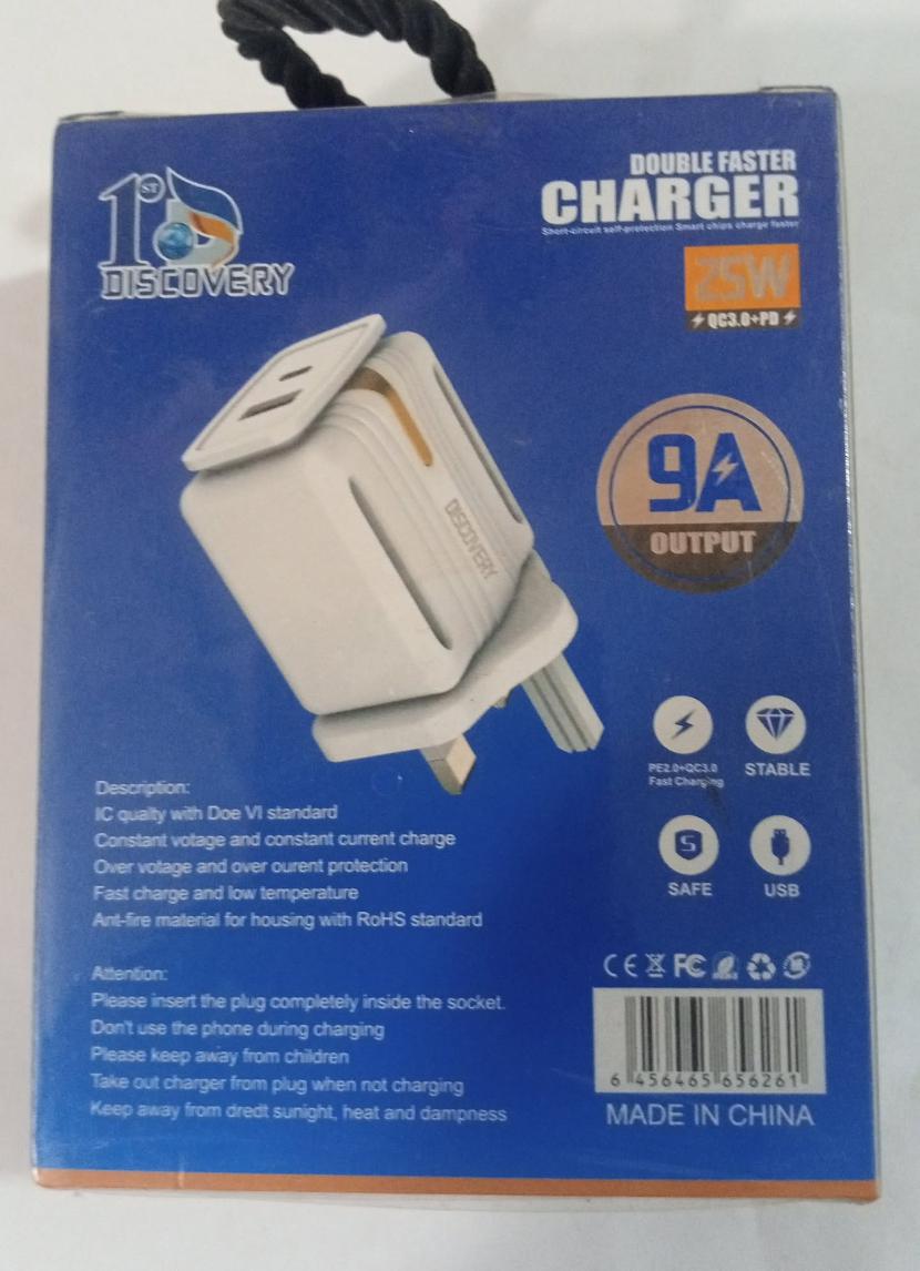 Discovery 1st DS-017 120W Hyper Charge Single Fast Charger