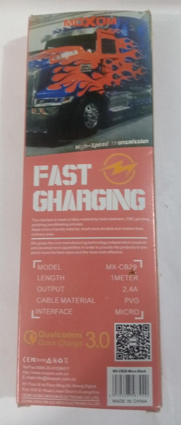 MOXOM® Optimus MX-CB29 2.4A Data Cable