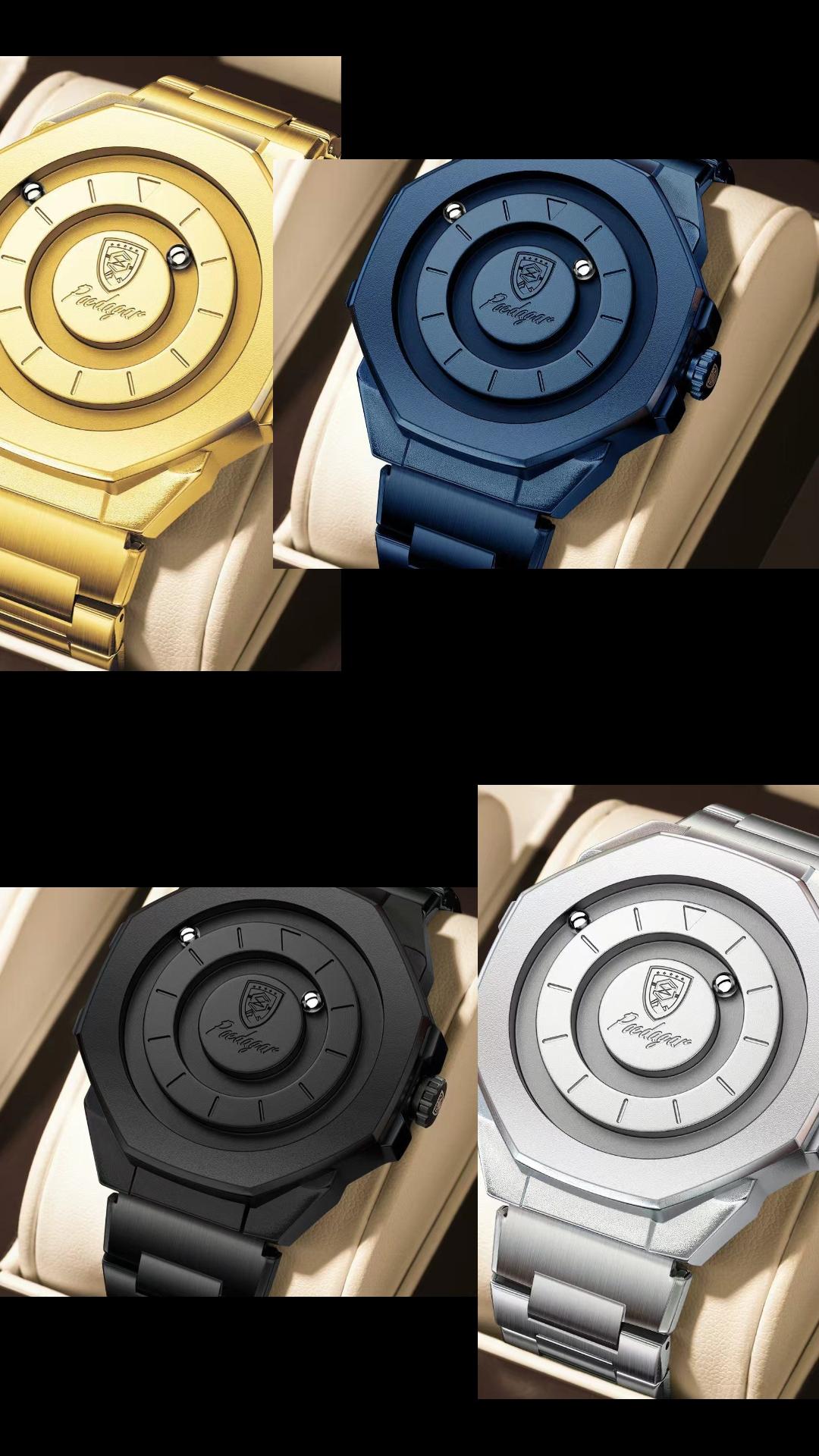 Poedegar Square Skeleton Tourbillon Sport Watch