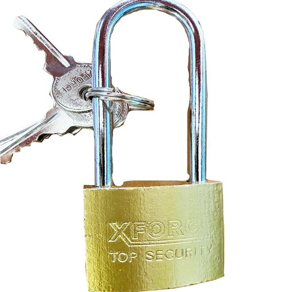 XFORCE Heavy-Duty Long Shackle Padlock – Premium Security Lock with High-Security Keys