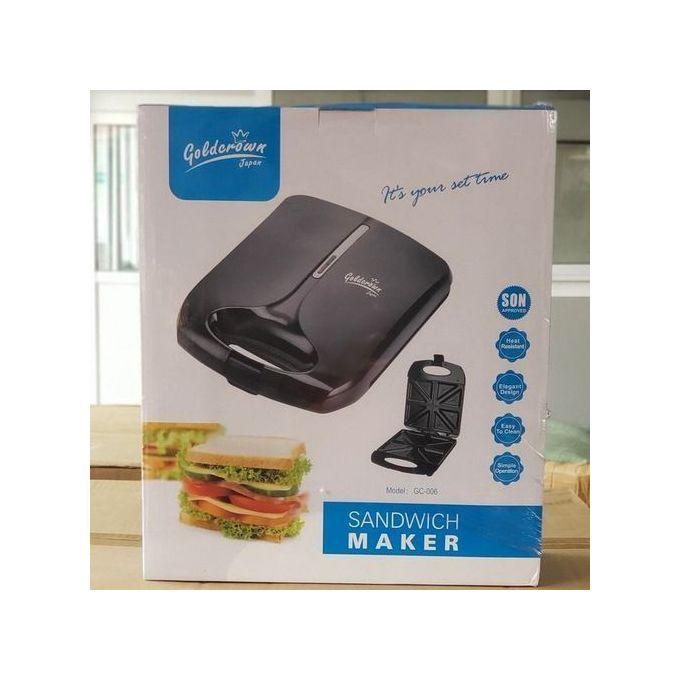 Goldcrown Japan Sandwich Maker – Non-Stick Electric Toaster & Grill