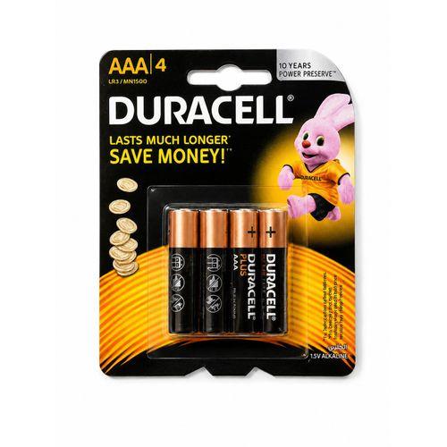 Duracell AAA Alkaline Batteries (4-Pack) – Long-Lasting Power with 10 Years Power Preserve
