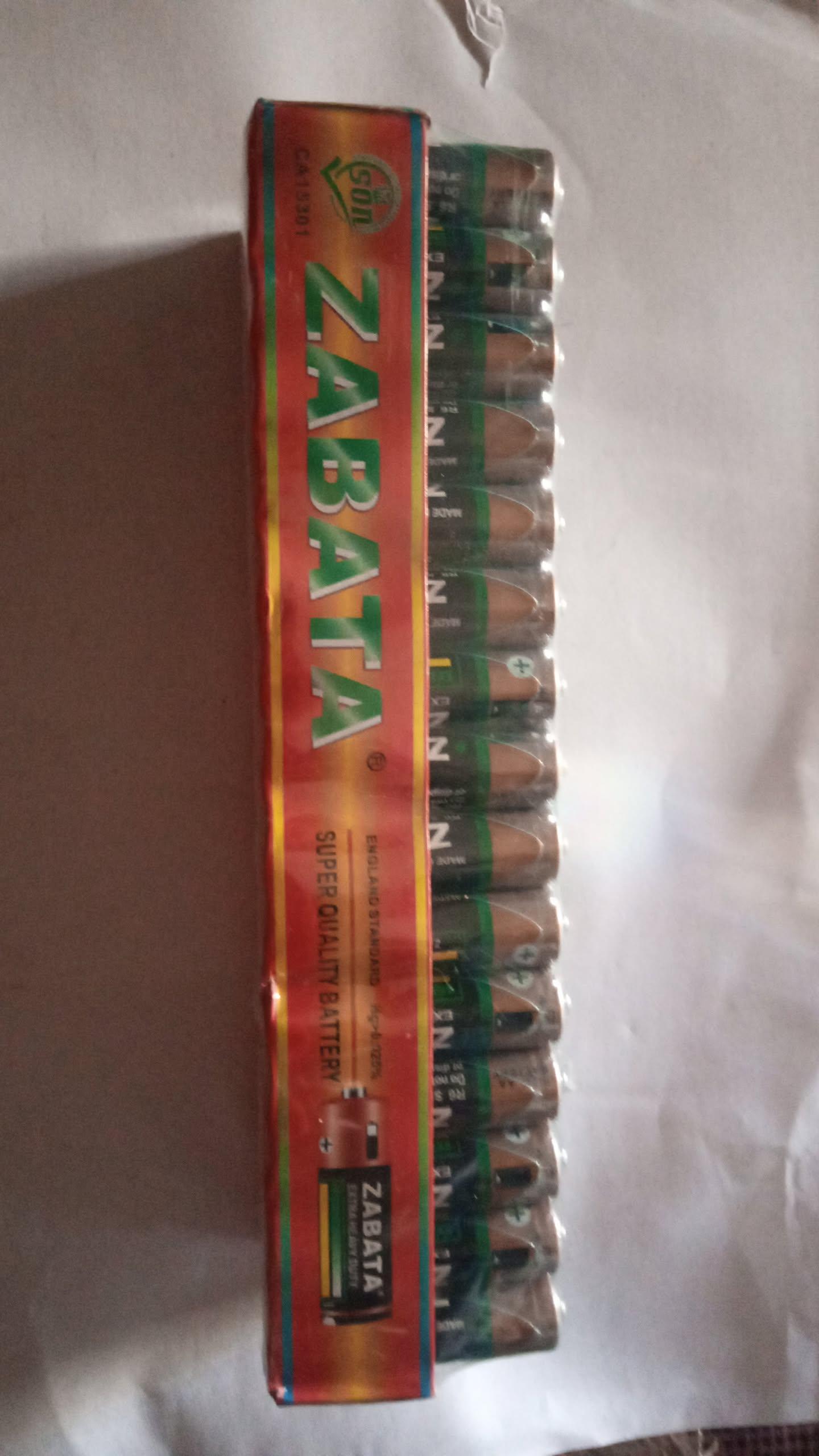 ZABATA Extra Heavy Duty AA Batteries – Premium Super Quality Multi-Pack Cells (60-Piece Value Box)